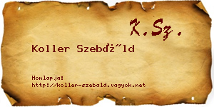 Koller Szebáld névjegykártya